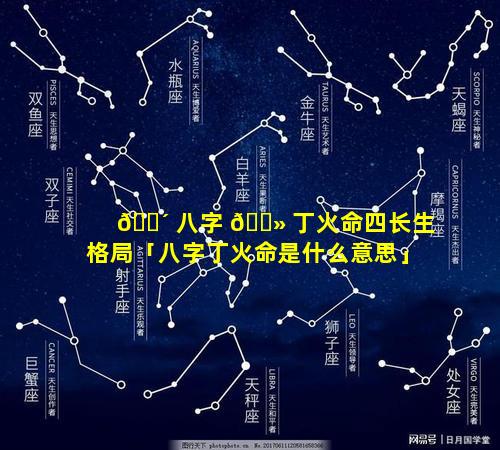 🐴 八字 🌻 丁火命四长生格局「八字丁火命是什么意思」
